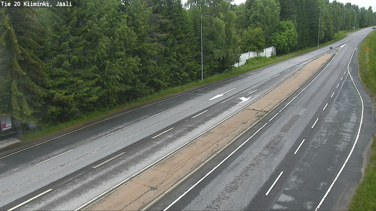 Weather Camera Image Väg 20 Uleåborg Kiiminki, Jääli, Oulu, Pohjois-Pohjanmaa