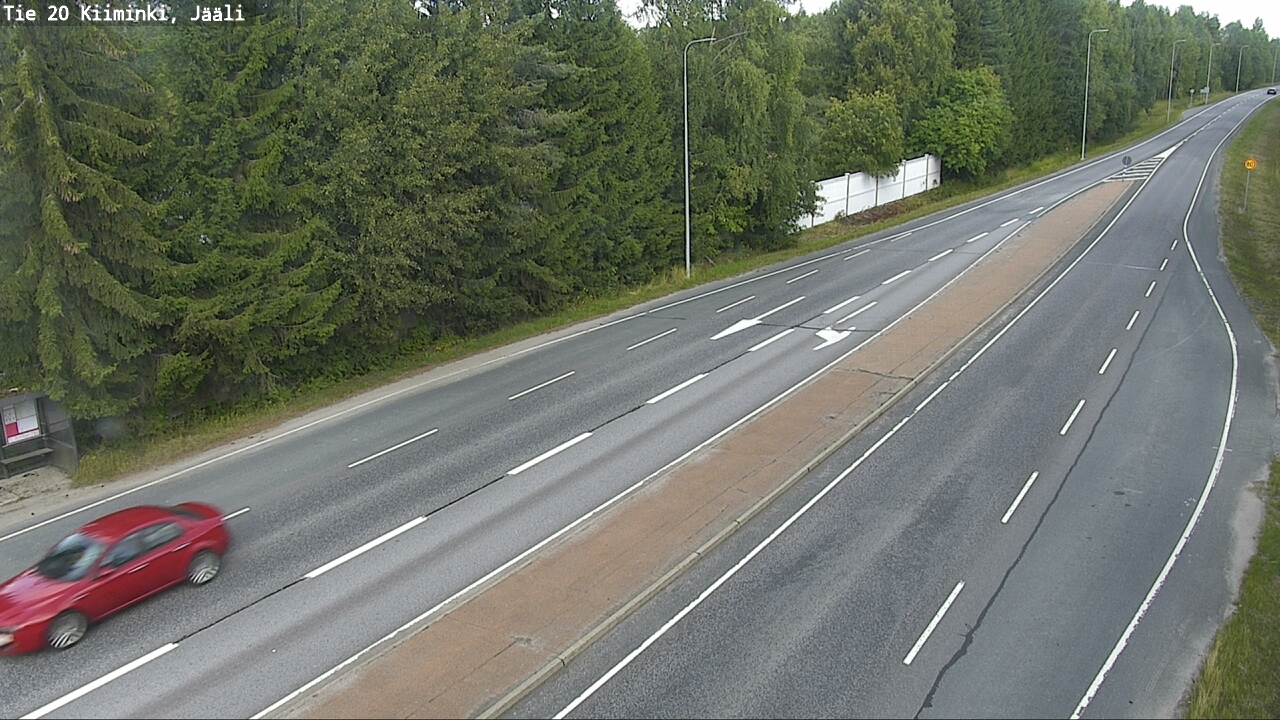 Weather Camera Image Road 20 Oulu Kiiminki, Jääli, Oulu, Pohjois-Pohjanmaa