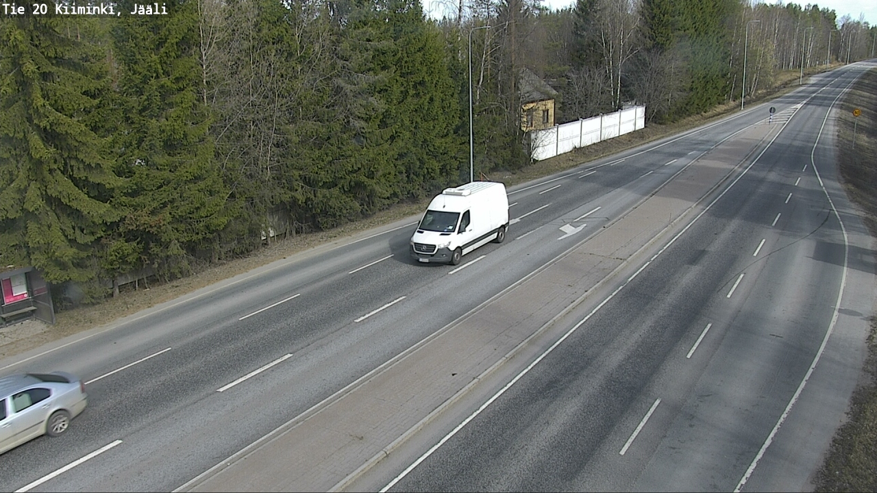 Weather Camera Image Road 20 Oulu Kiiminki, Jääli, Oulu, Pohjois-Pohjanmaa