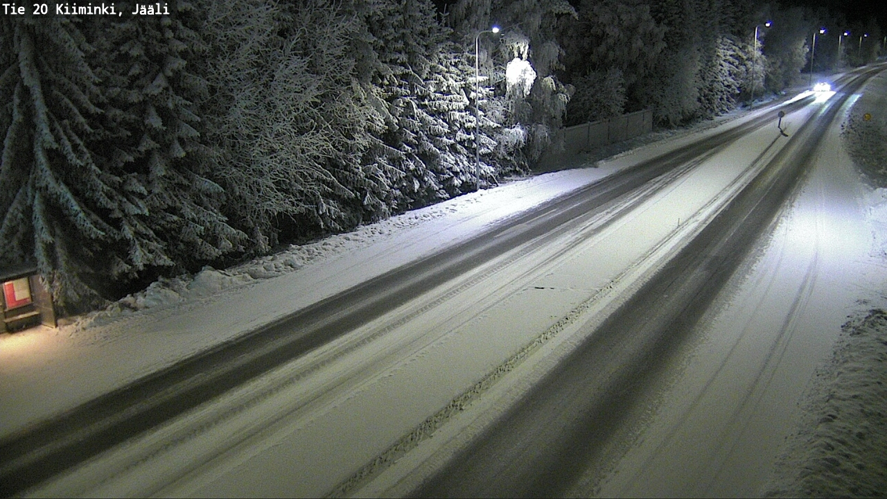 Weather Camera Image Väg 20 Uleåborg Kiiminki, Jääli, Oulu, Pohjois-Pohjanmaa