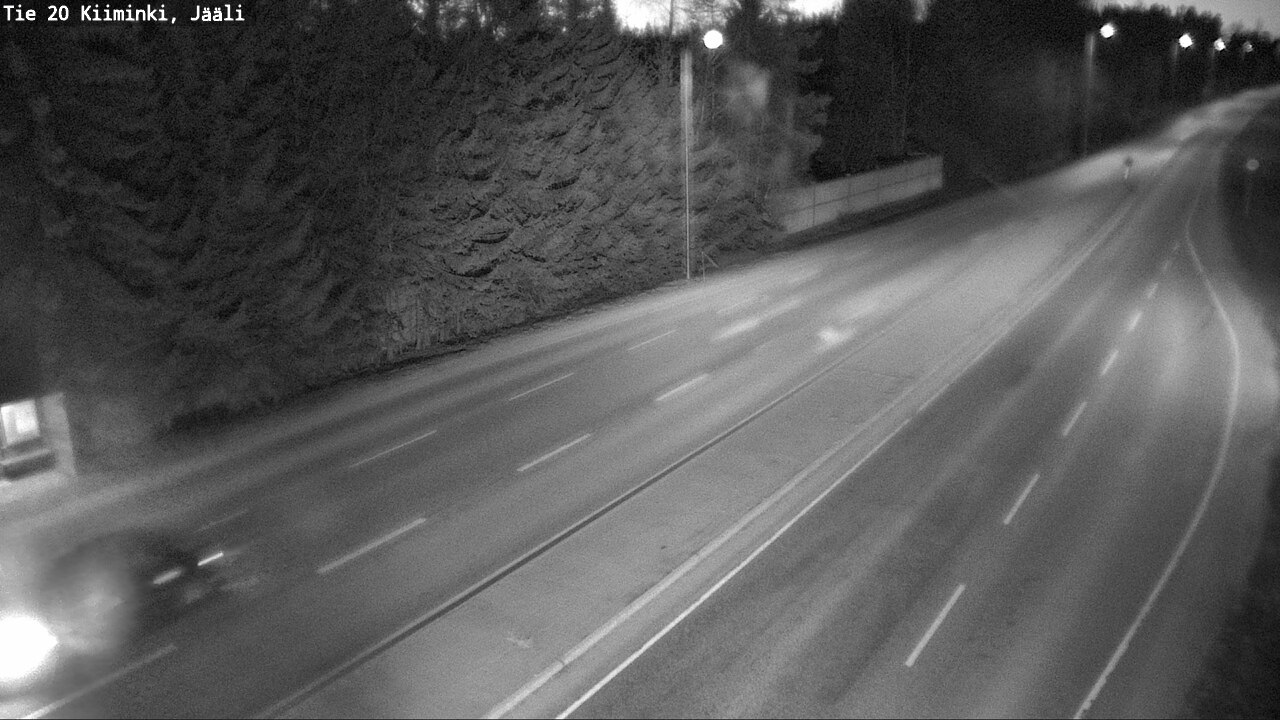 Weather Camera Image Väg 20 Uleåborg Kiiminki, Jääli, Oulu, Pohjois-Pohjanmaa
