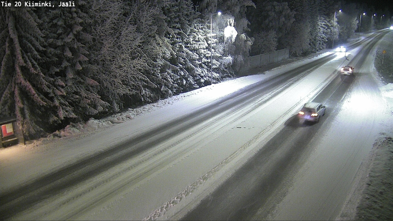 Weather Camera Image Väg 20 Uleåborg Kiiminki, Jääli, Oulu, Pohjois-Pohjanmaa