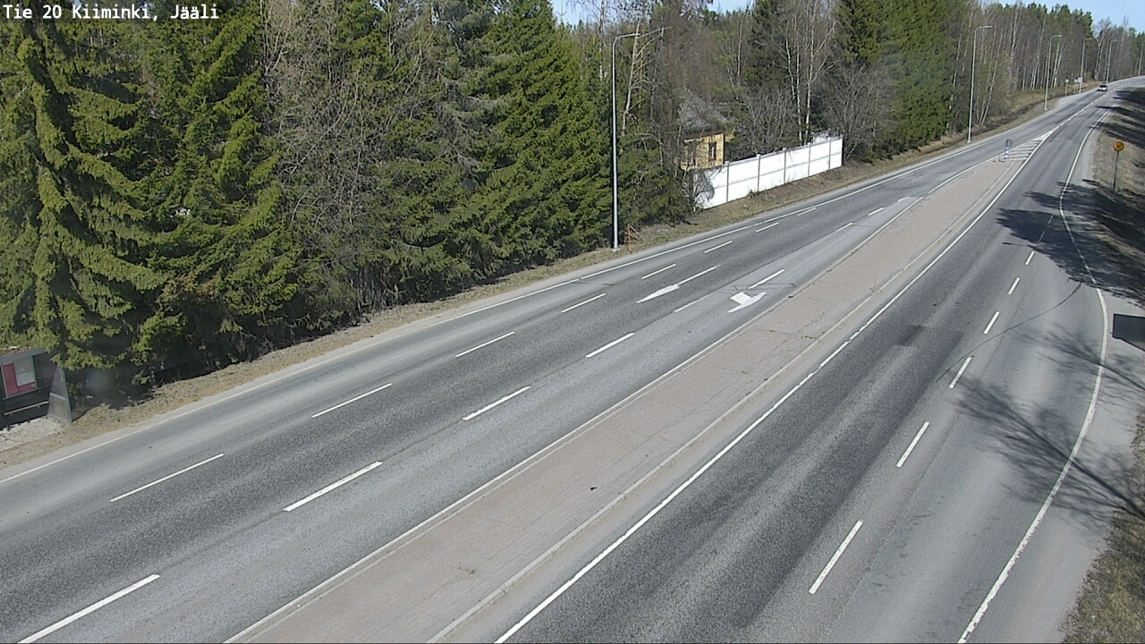 Weather Camera Image Road 20 Oulu Kiiminki, Jääli, Oulu, Pohjois-Pohjanmaa