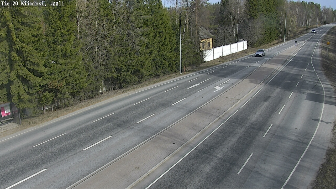 Weather Camera Image Road 20 Oulu Kiiminki, Jääli, Oulu, Pohjois-Pohjanmaa