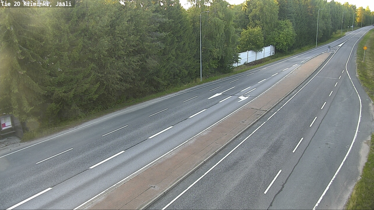 Weather Camera Image Väg 20 Uleåborg Kiiminki, Jääli, Oulu, Pohjois-Pohjanmaa
