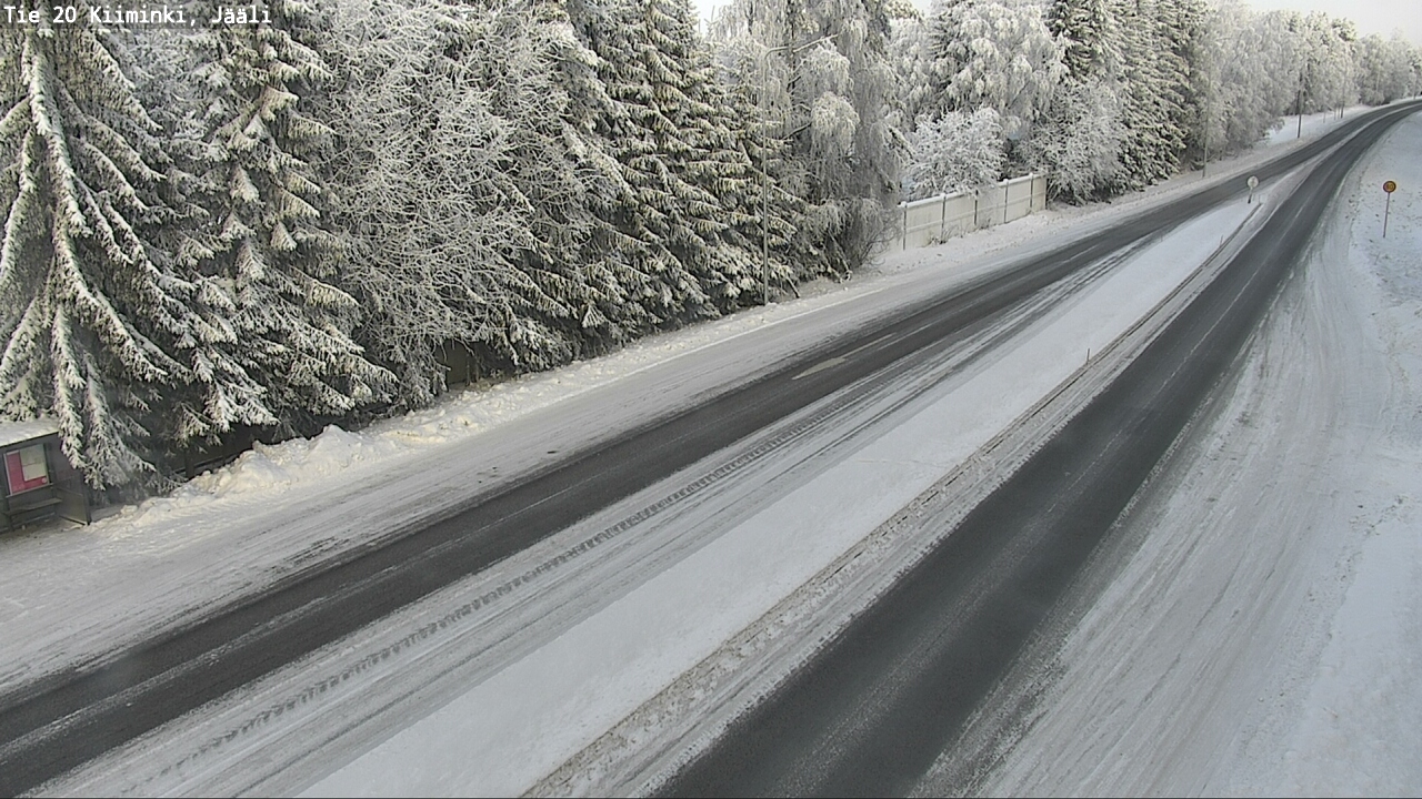 Weather Camera Image Väg 20 Uleåborg Kiiminki, Jääli, Oulu, Pohjois-Pohjanmaa
