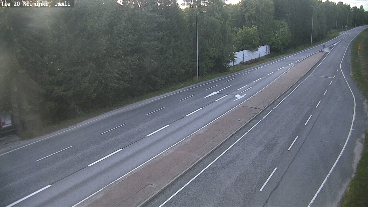 Weather Camera Image Väg 20 Uleåborg Kiiminki, Jääli, Oulu, Pohjois-Pohjanmaa