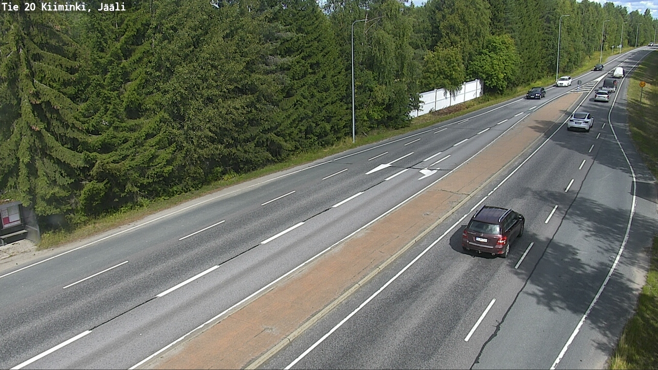 Weather Camera Image Road 20 Oulu Kiiminki, Jääli, Oulu, Pohjois-Pohjanmaa
