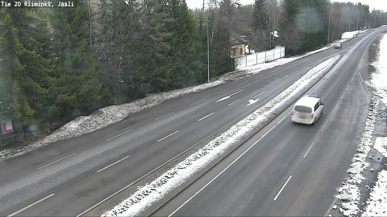 Weather Camera Image Väg 20 Uleåborg Kiiminki, Jääli, Oulu, Pohjois-Pohjanmaa