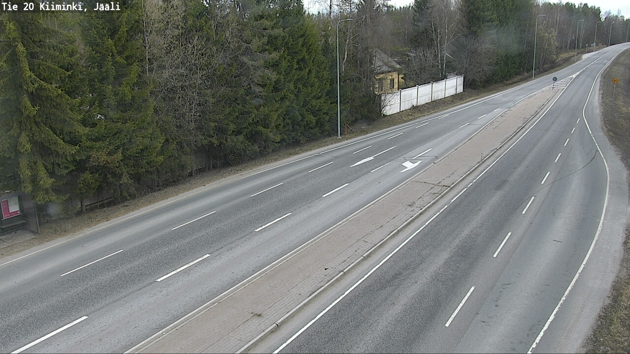 Weather Camera Image Road 20 Oulu Kiiminki, Jääli, Oulu, Pohjois-Pohjanmaa