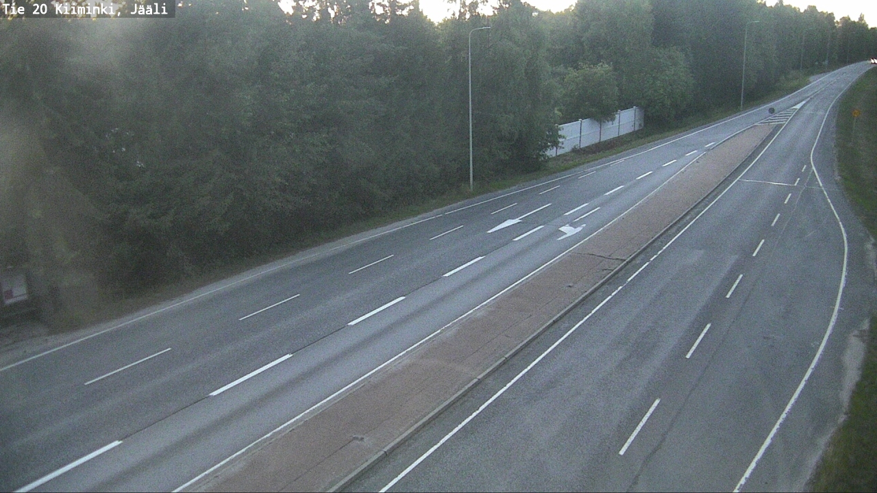 Weather Camera Image Väg 20 Uleåborg Kiiminki, Jääli, Oulu, Pohjois-Pohjanmaa