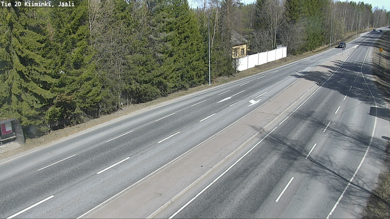 Weather Camera Image Road 20 Oulu Kiiminki, Jääli, Oulu, Pohjois-Pohjanmaa