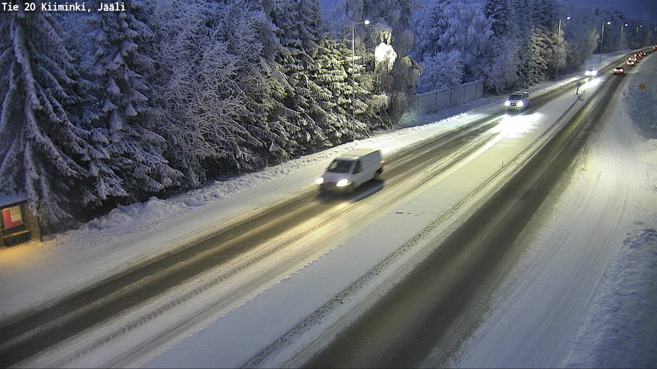 Weather Camera Image Väg 20 Uleåborg Kiiminki, Jääli, Oulu, Pohjois-Pohjanmaa
