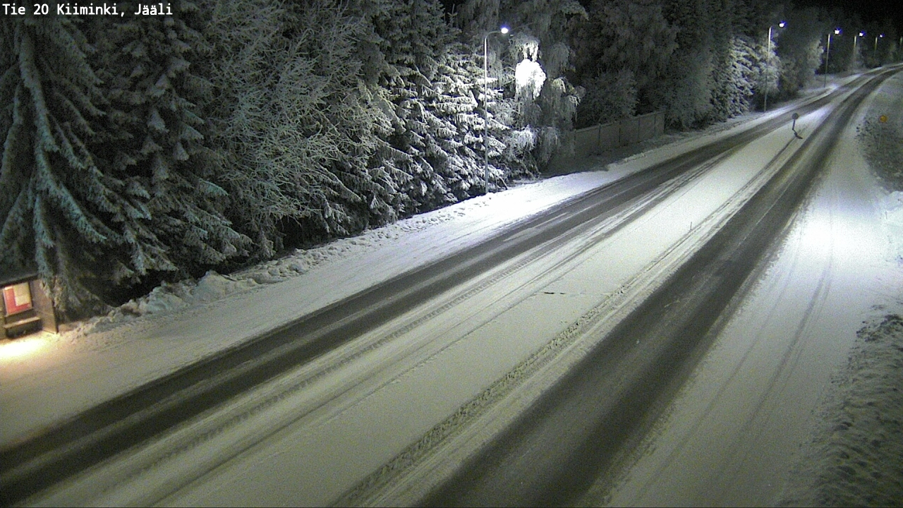 Weather Camera Image Road 20 Oulu Kiiminki, Jääli, Oulu, Pohjois-Pohjanmaa