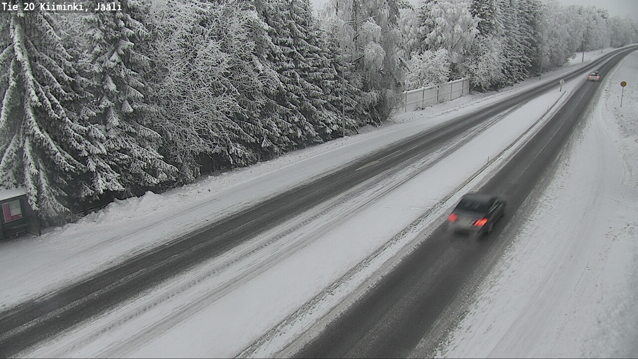 Weather Camera Image Väg 20 Uleåborg Kiiminki, Jääli, Oulu, Pohjois-Pohjanmaa