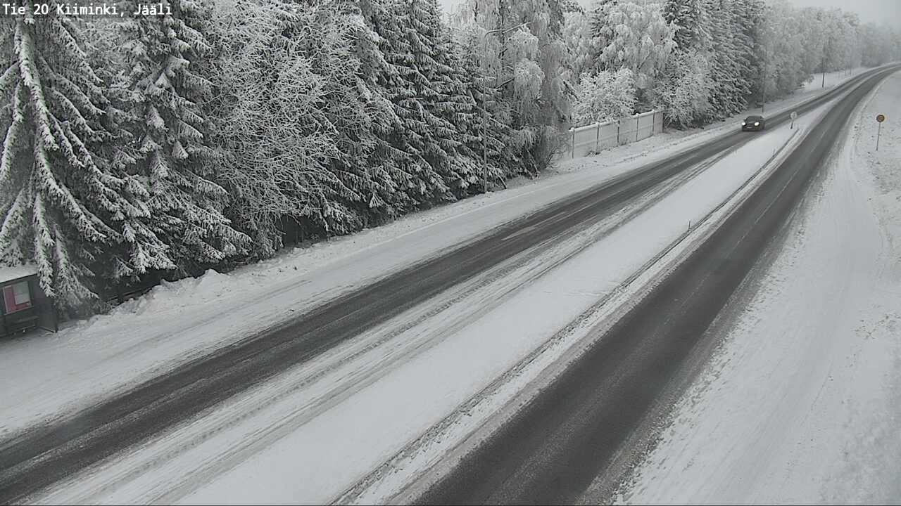 Weather Camera Image Väg 20 Uleåborg Kiiminki, Jääli, Oulu, Pohjois-Pohjanmaa
