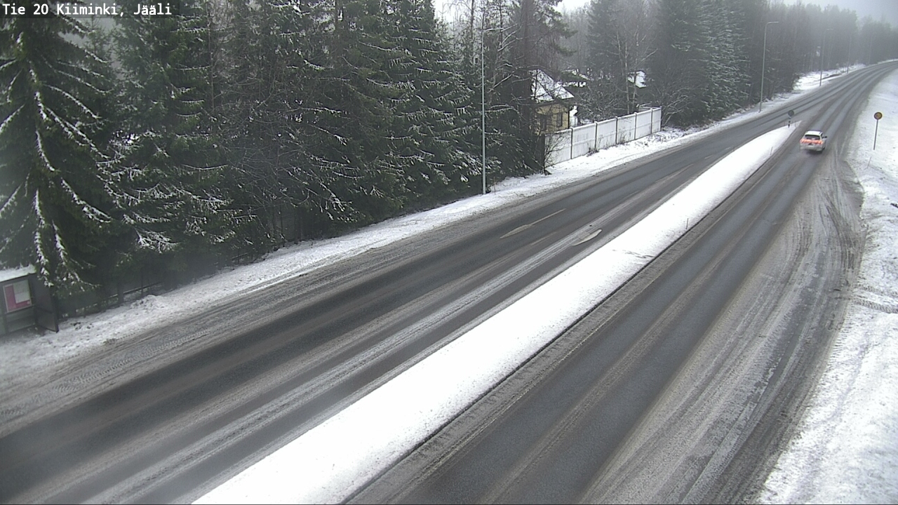 Weather Camera Image Väg 20 Uleåborg Kiiminki, Jääli, Oulu, Pohjois-Pohjanmaa
