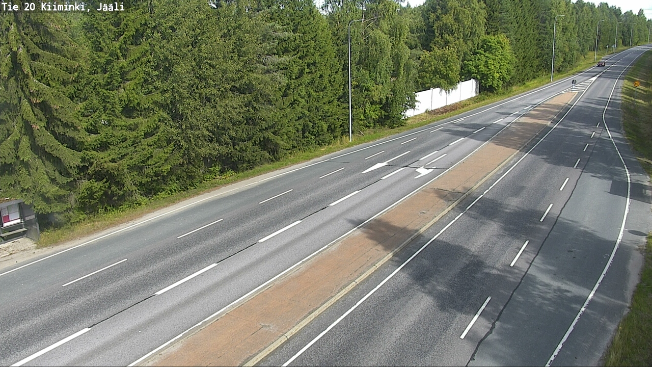 Weather Camera Image Road 20 Oulu Kiiminki, Jääli, Oulu, Pohjois-Pohjanmaa