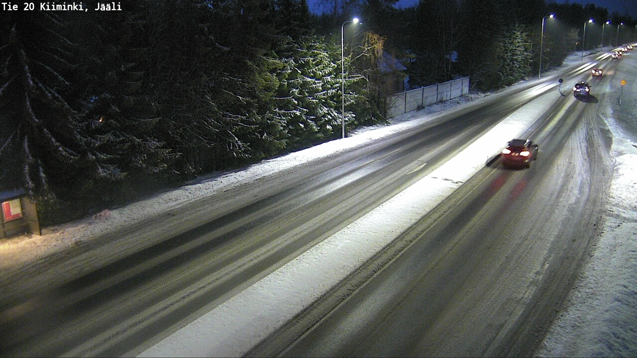 Weather Camera Image Väg 20 Uleåborg Kiiminki, Jääli, Oulu, Pohjois-Pohjanmaa