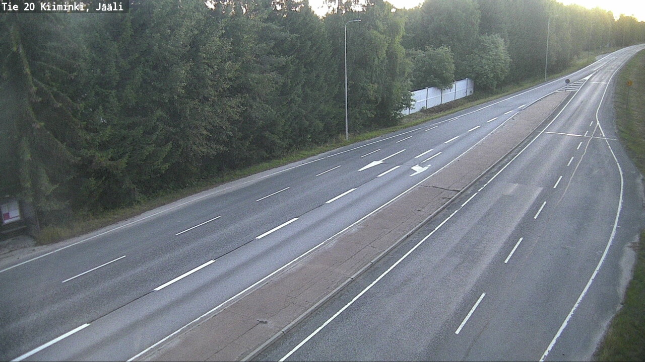 Weather Camera Image Väg 20 Uleåborg Kiiminki, Jääli, Oulu, Pohjois-Pohjanmaa