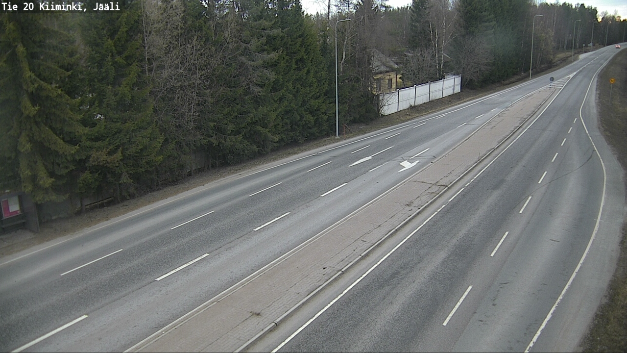 Weather Camera Image Road 20 Oulu Kiiminki, Jääli, Oulu, Pohjois-Pohjanmaa