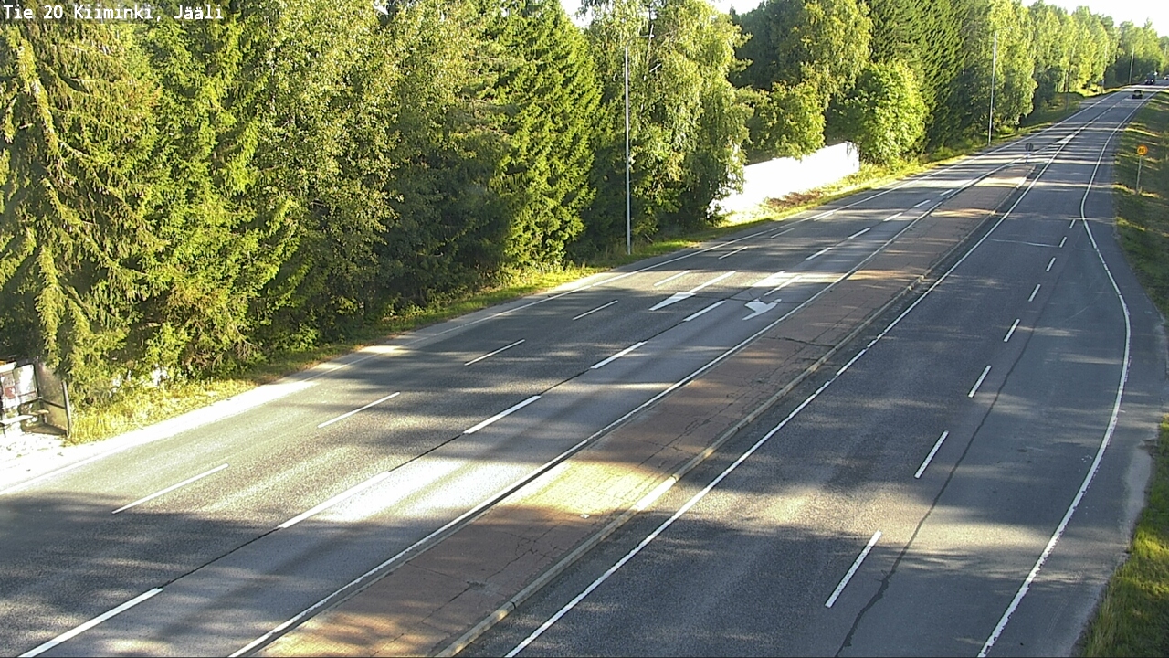 Weather Camera Image Väg 20 Uleåborg Kiiminki, Jääli, Oulu, Pohjois-Pohjanmaa