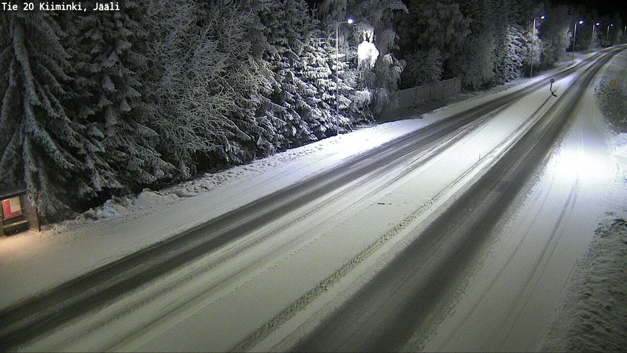 Weather Camera Image Väg 20 Uleåborg Kiiminki, Jääli, Oulu, Pohjois-Pohjanmaa