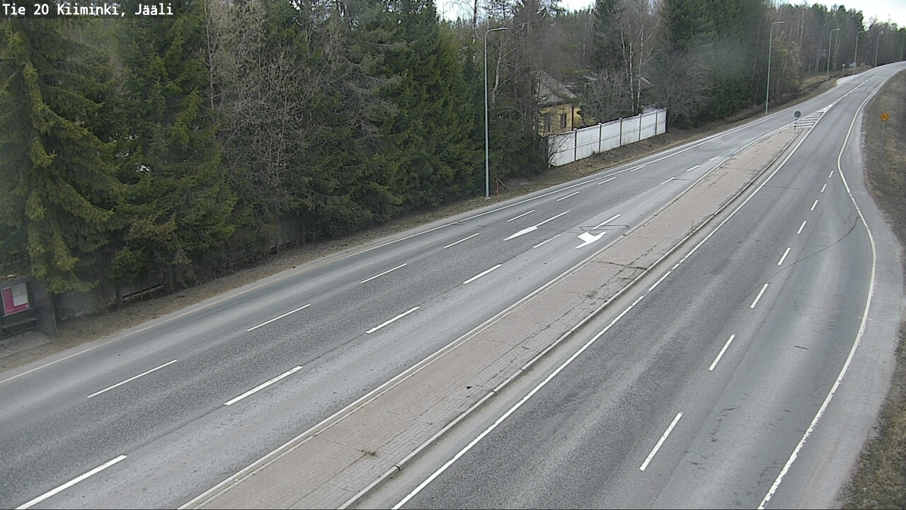 Weather Camera Image Road 20 Oulu Kiiminki, Jääli, Oulu, Pohjois-Pohjanmaa