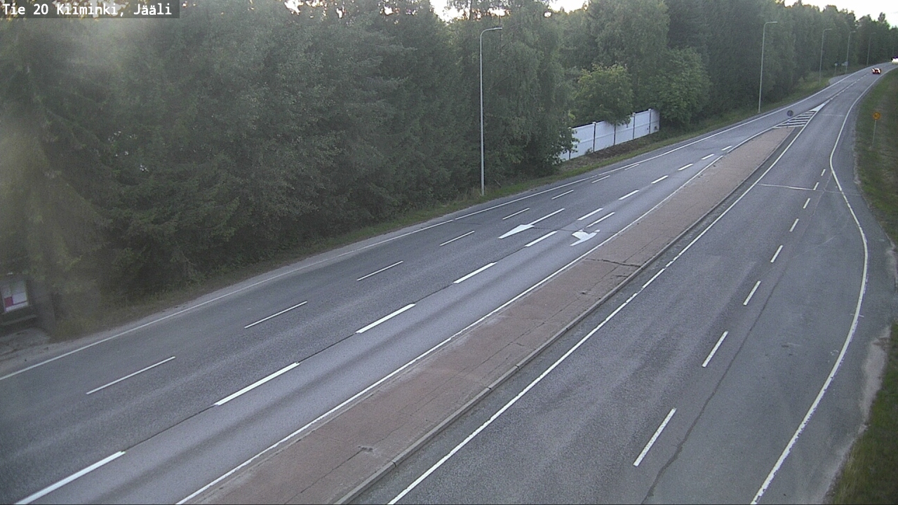 Weather Camera Image Väg 20 Uleåborg Kiiminki, Jääli, Oulu, Pohjois-Pohjanmaa