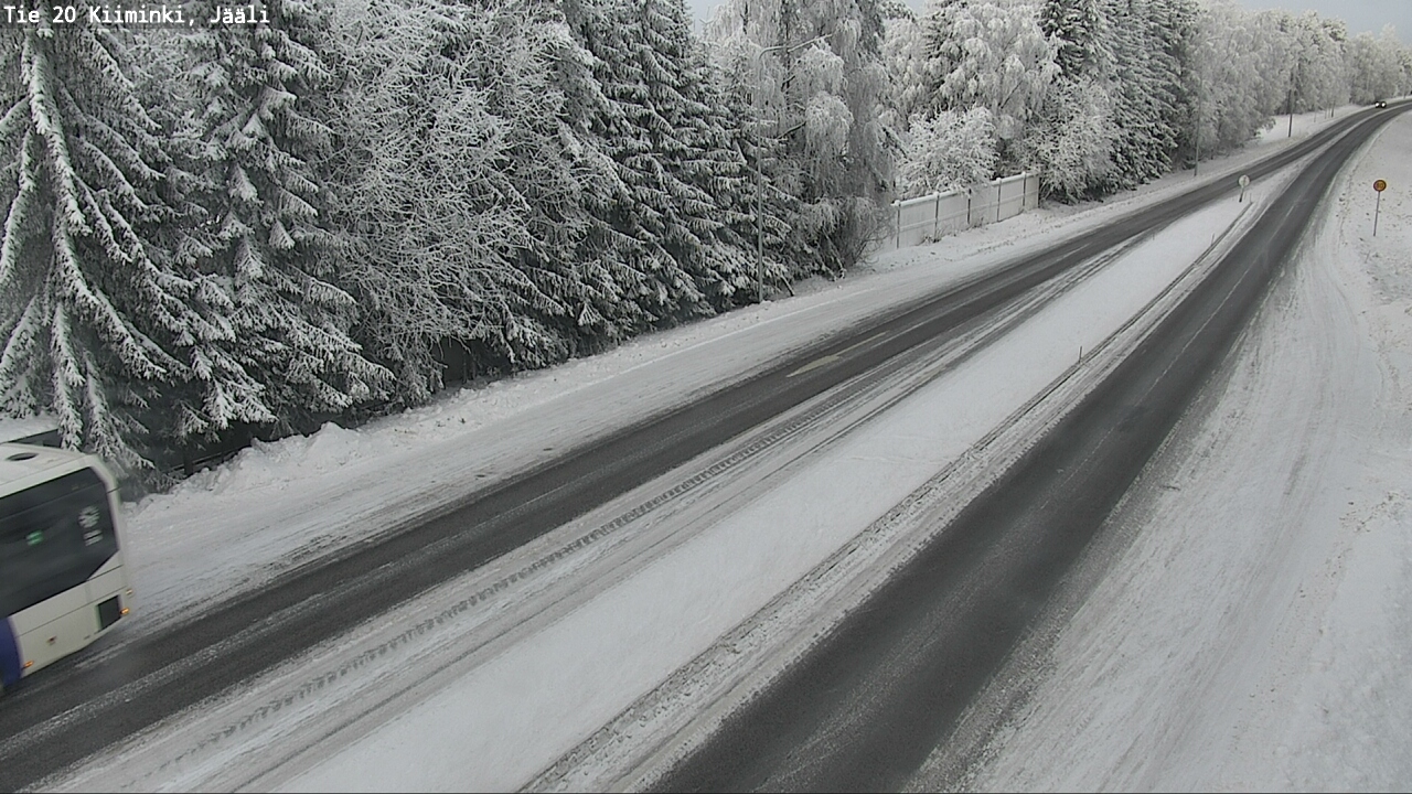 Weather Camera Image Väg 20 Uleåborg Kiiminki, Jääli, Oulu, Pohjois-Pohjanmaa