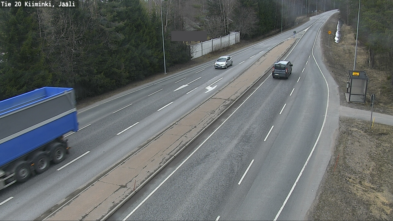 Weather Camera Image Väg 20 Uleåborg Kiiminki, Jääli, Oulu, Pohjois-Pohjanmaa