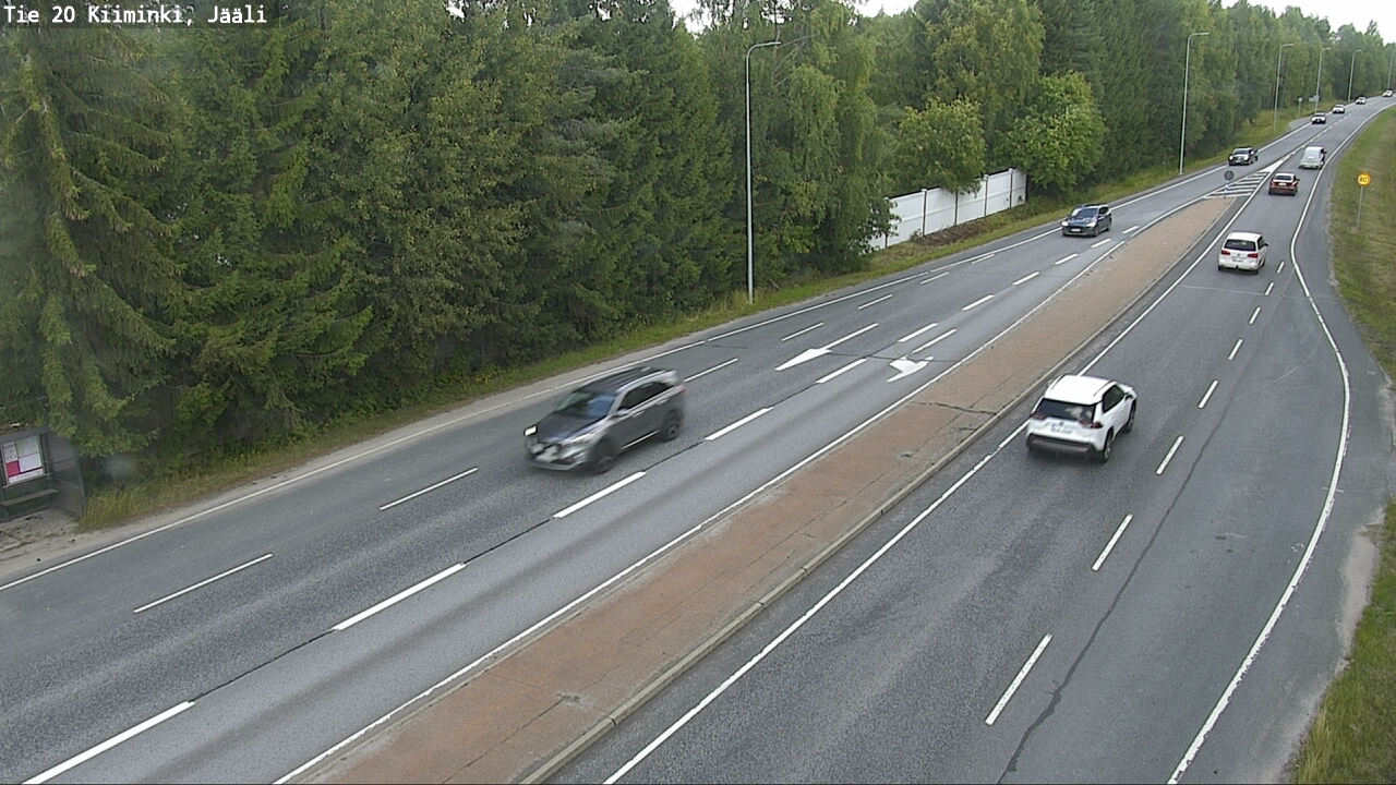 Weather Camera Image Väg 20 Uleåborg Kiiminki, Jääli, Oulu, Pohjois-Pohjanmaa