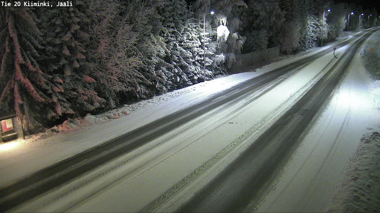 Weather Camera Image Road 20 Oulu Kiiminki, Jääli, Oulu, Pohjois-Pohjanmaa