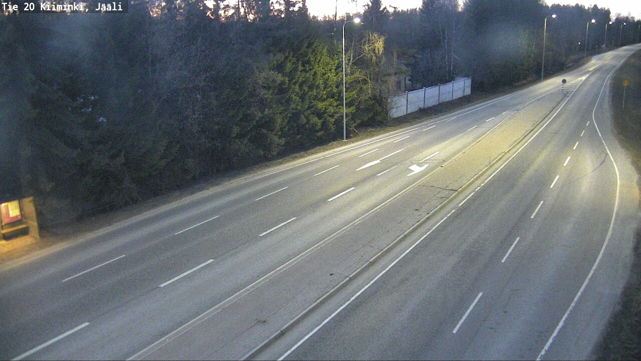 Weather Camera Image Väg 20 Uleåborg Kiiminki, Jääli, Oulu, Pohjois-Pohjanmaa