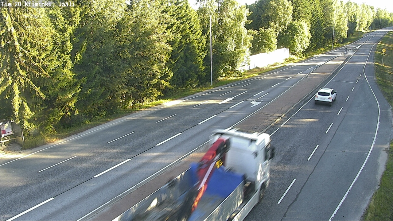 Weather Camera Image Väg 20 Uleåborg Kiiminki, Jääli, Oulu, Pohjois-Pohjanmaa