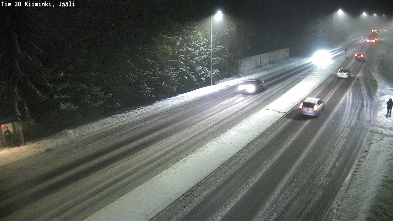 Weather Camera Image Road 20 Oulu Kiiminki, Jääli, Oulu, Pohjois-Pohjanmaa