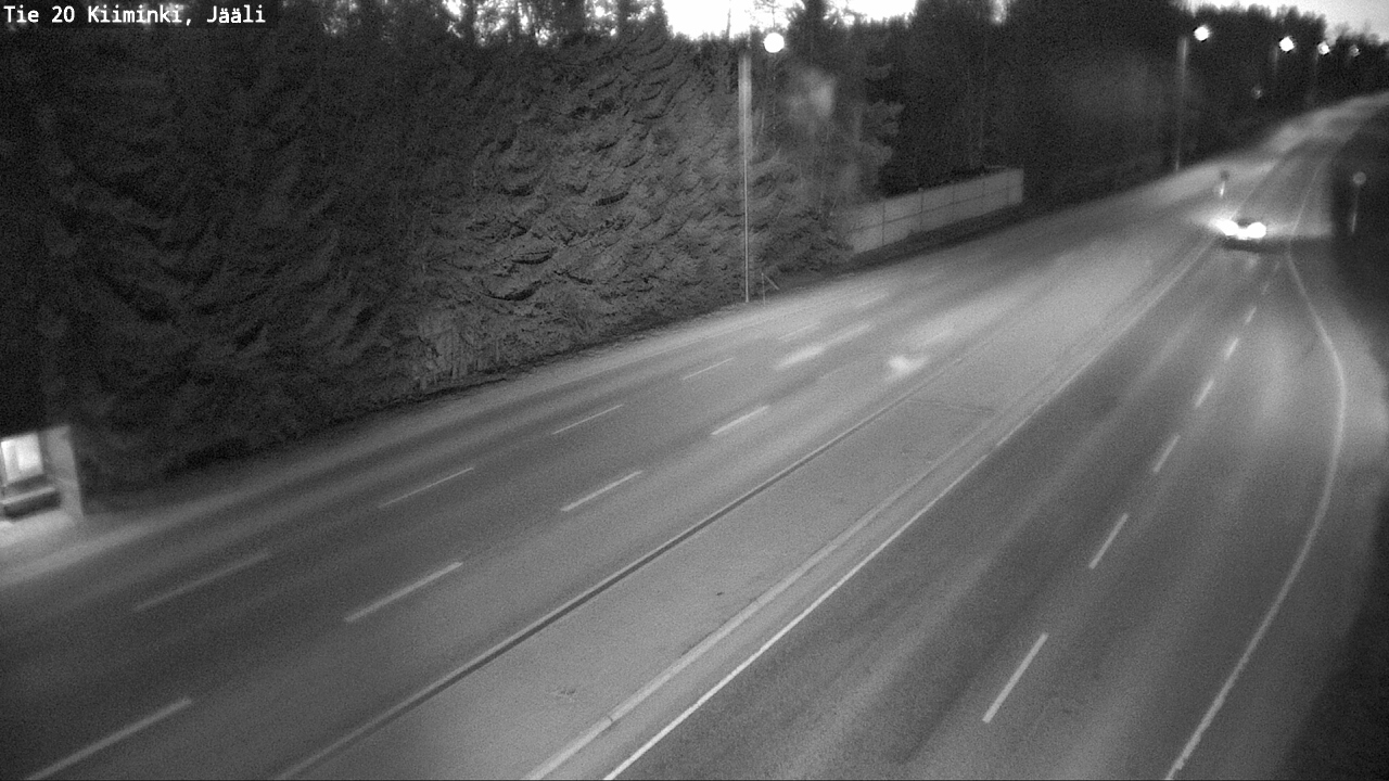 Weather Camera Image Väg 20 Uleåborg Kiiminki, Jääli, Oulu, Pohjois-Pohjanmaa