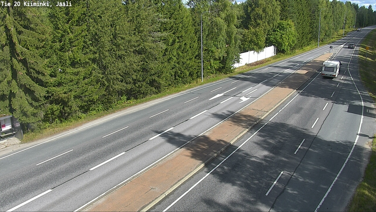 Weather Camera Image Väg 20 Uleåborg Kiiminki, Jääli, Oulu, Pohjois-Pohjanmaa