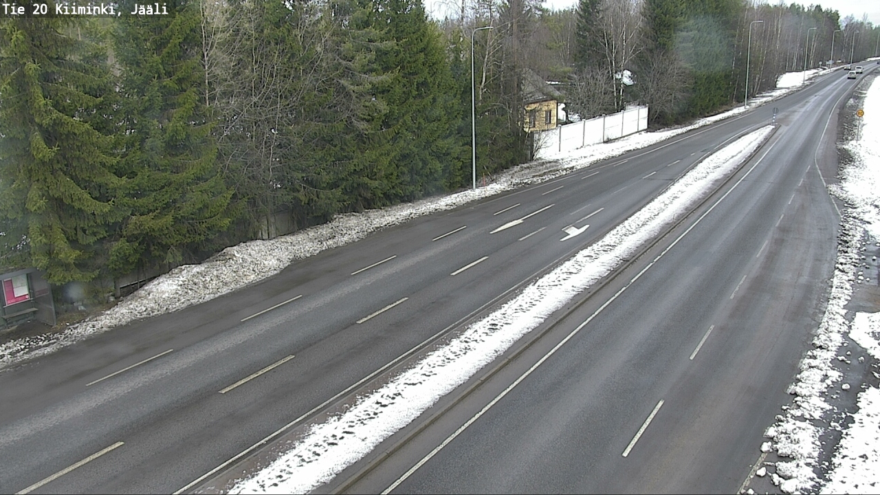 Weather Camera Image Road 20 Oulu Kiiminki, Jääli, Oulu, Pohjois-Pohjanmaa