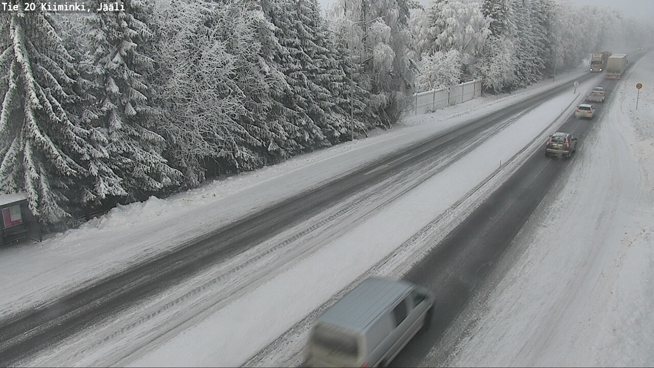Weather Camera Image Väg 20 Uleåborg Kiiminki, Jääli, Oulu, Pohjois-Pohjanmaa