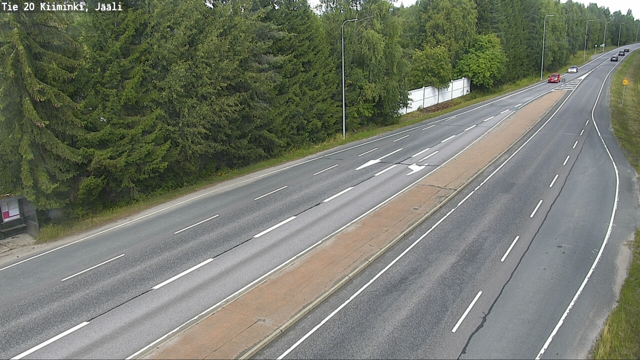 Weather Camera Image Väg 20 Uleåborg Kiiminki, Jääli, Oulu, Pohjois-Pohjanmaa