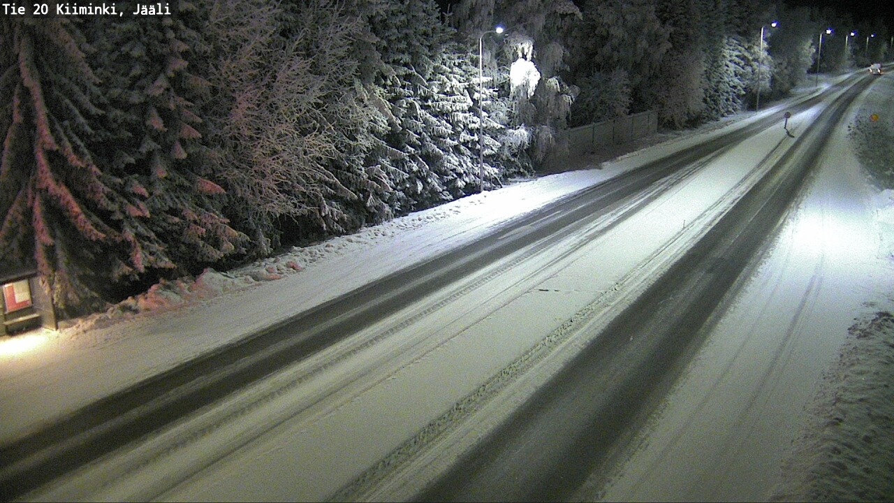Weather Camera Image Road 20 Oulu Kiiminki, Jääli, Oulu, Pohjois-Pohjanmaa