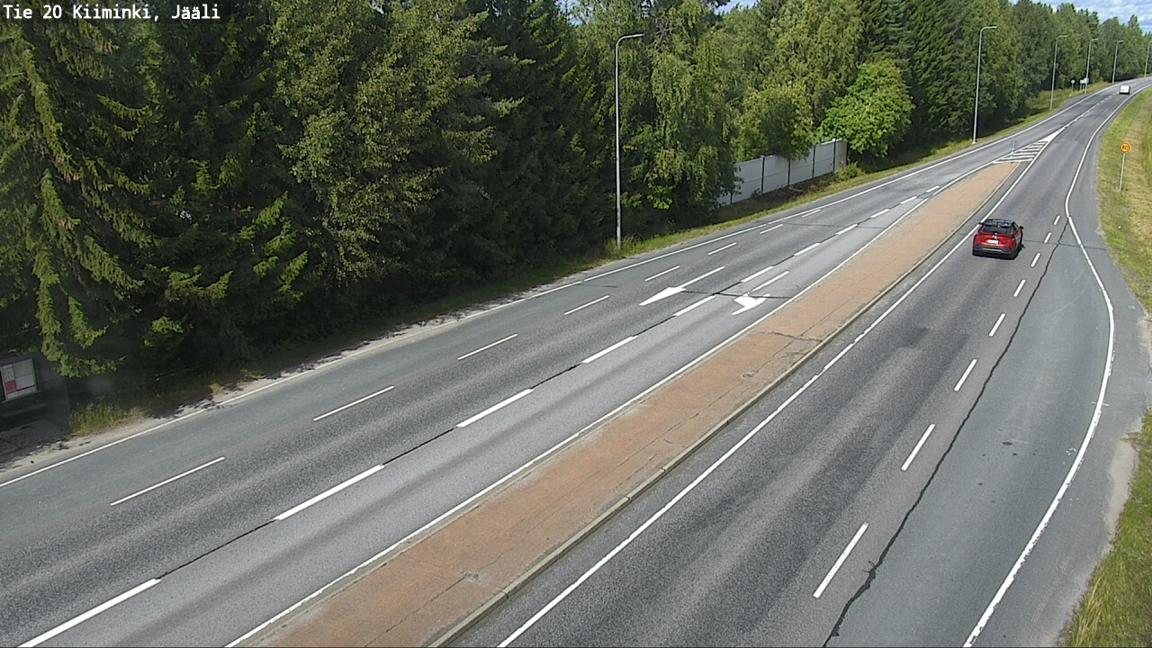 Weather Camera Image Väg 20 Uleåborg Kiiminki, Jääli, Oulu, Pohjois-Pohjanmaa