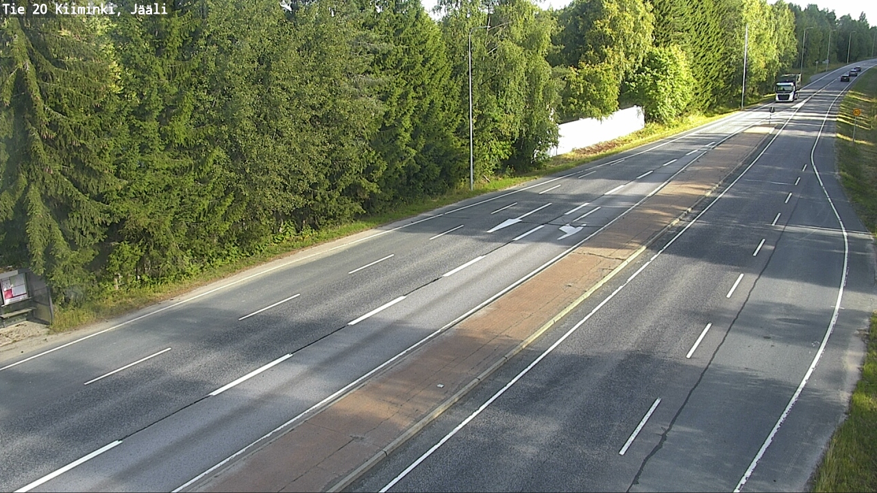 Weather Camera Image Road 20 Oulu Kiiminki, Jääli, Oulu, Pohjois-Pohjanmaa