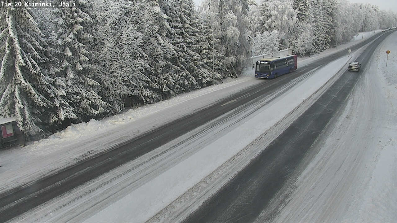 Weather Camera Image Väg 20 Uleåborg Kiiminki, Jääli, Oulu, Pohjois-Pohjanmaa