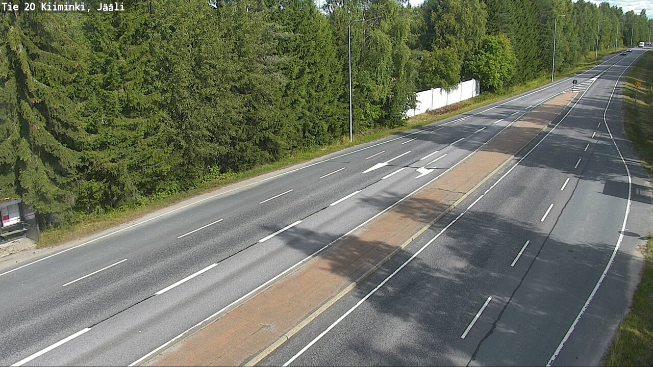 Weather Camera Image Road 20 Oulu Kiiminki, Jääli, Oulu, Pohjois-Pohjanmaa