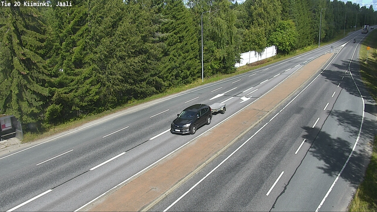 Weather Camera Image Road 20 Oulu Kiiminki, Jääli, Oulu, Pohjois-Pohjanmaa
