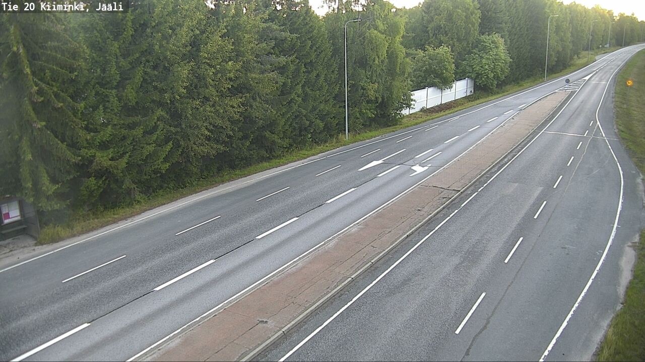 Weather Camera Image Väg 20 Uleåborg Kiiminki, Jääli, Oulu, Pohjois-Pohjanmaa
