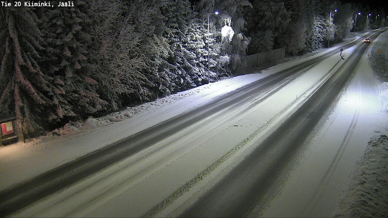 Weather Camera Image Väg 20 Uleåborg Kiiminki, Jääli, Oulu, Pohjois-Pohjanmaa