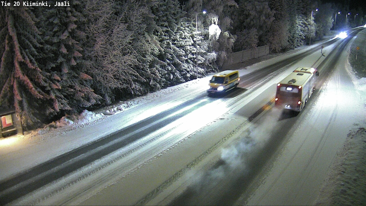 Weather Camera Image Väg 20 Uleåborg Kiiminki, Jääli, Oulu, Pohjois-Pohjanmaa